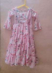 Pink Gown Georgette