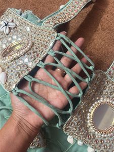 Embellished padded Sea Shell ethic blouse
