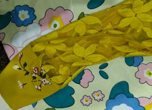 Vibrant Yellow Floral gown