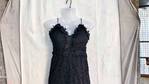 3629. Black net bodycon