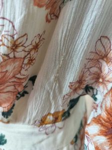 Floral Print Maxi Dress with Slits