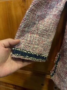 Chic Pink Tweed Jacket