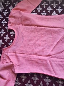 Pink Embroidered Kurta