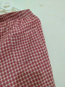 Pintresty Red Gingham Shorts