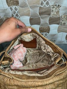 Chic Textured Leather Hobo Bag