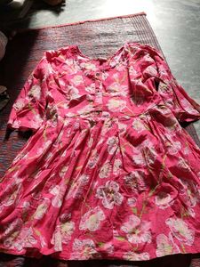 Two Beautiful Pink Floral Kurta