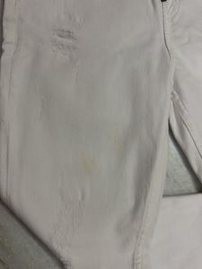 White Distressed Jeans