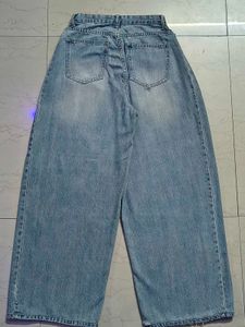 S-BIN JEANS VINTAGE LIGHT WASH WIDE LEG BARREL JEA