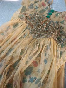Embroidered Floral Ethnic Gown