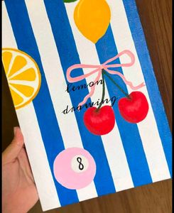Cute Fruit & Pool Ball Painting