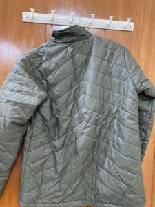 Stylish Olive Green Padded Jacket