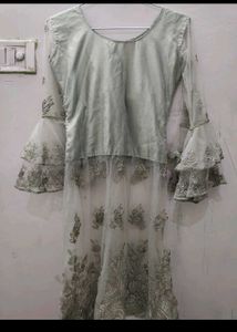 Exquisite Sage Green Embellished Lehenga Choli