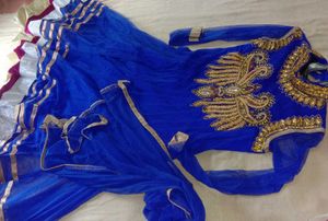 Royal Blue Anarkali Dress