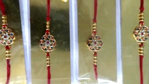Designer Rakhis for Rakshabandhan combo of 5 piece