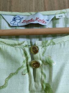 Light Green Suit With Sweater