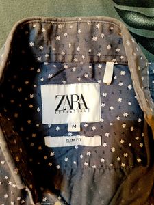🇳🇿💫🎀Men's Blue Dotted Pattern Shirt