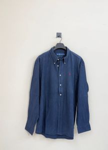 Ralph Lauren Navy Striped Button-Down Shirt