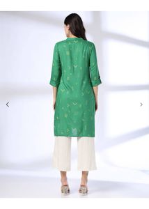 Elegant Green Printed Kurta