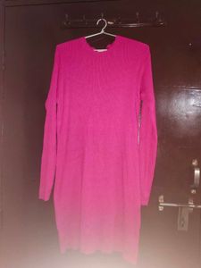 Elegant Ribbed Knit Midi Dress