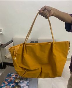 Spacious Yellow Tote Bag