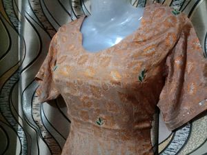 Satin Golden Suit