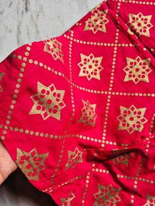 Elegant Red &amp; Gold Kurta