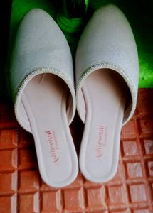 Sparkly lavender Mules