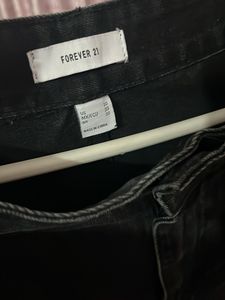 Forever 21 Black Leg Denim Jeans