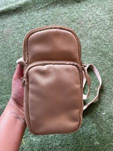 Beige side Bag