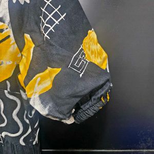 Unique Abstract Print Dress