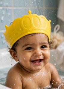 Cute Baby Crown Shower Cap🟡