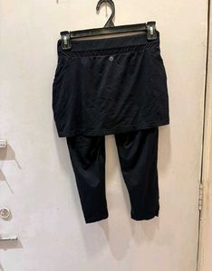 Black Skirted Leggings
