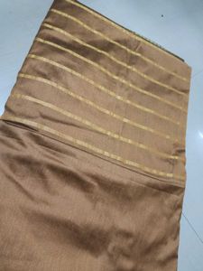 Green &amp; Pink Striped Silk Saree