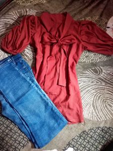 Combo of Jeans And Top 🌹