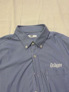 Uniqlo Sleeveless Blue Striped Drager Shirt