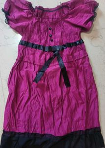 Stylish Magenta Dress