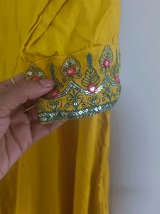 Yellow Anarkali Kurta