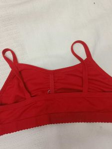 Red Comfort Bra