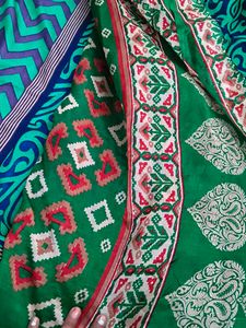 Green &amp; Blue Dress Material