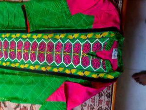 Green & Pink Kurta