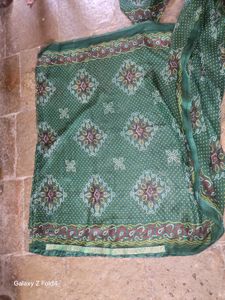 Green Bandhani Saree