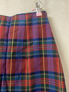 Plaid Pleated Mini Skirt