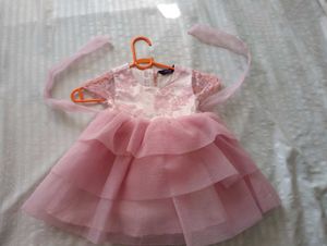 Adorable Pink Tiered Party Dress