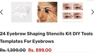 Vintage Magical Eyebrow Style Stencils