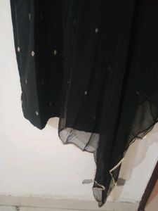 New Elegant Black Kurta Set with Embellishments