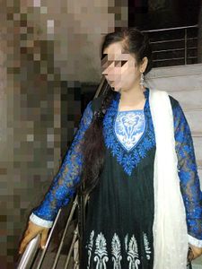 Long embroidered frock
