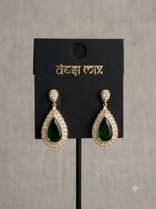 LIMEROAD Studded Teardrop Drop Earrings