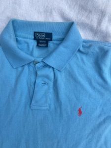 100% og ralph lauren Light Blue Polo Shirt