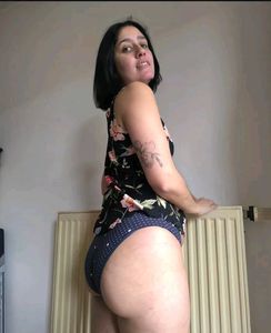 Navy Polka Dot Briefs