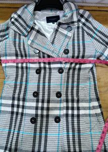 Burberry Plaid Double-Breasted Coat